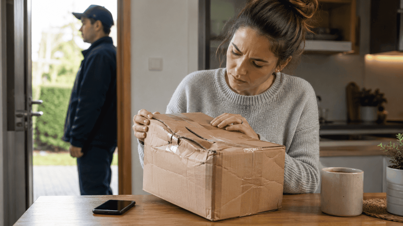 Poškodovan paket: kaj narediti takoj ob dostavi
